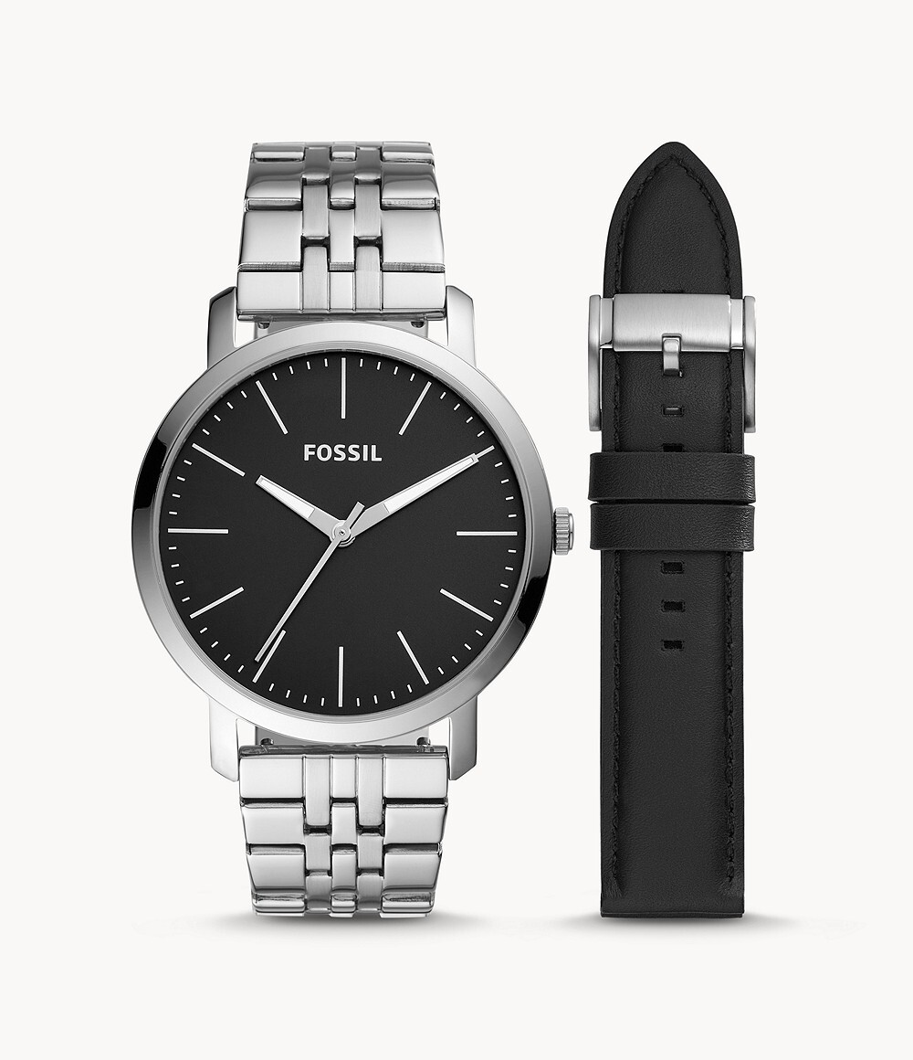 Кварцевые часы Fossil мужские BQ2466SET Luther 44 мм