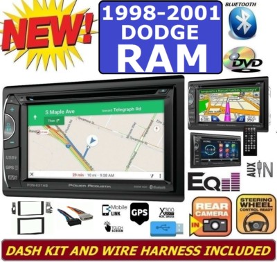 98 99 00 01 DODGE RAM GPS NAVIGATION BLUETOOTH CD/DVD USB CAR RADIO STEREO 