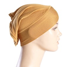 Muslim Women Headscarf Hijab Inner Hat Turban Head Cover Wrap Bonnet Cap Beanie