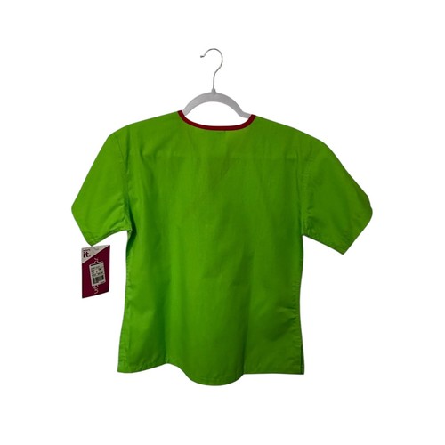 Urban Scrubs Mock Wrap Scrub Top Contrast Trim Medical Apparel Small - Picture 2 of 14
