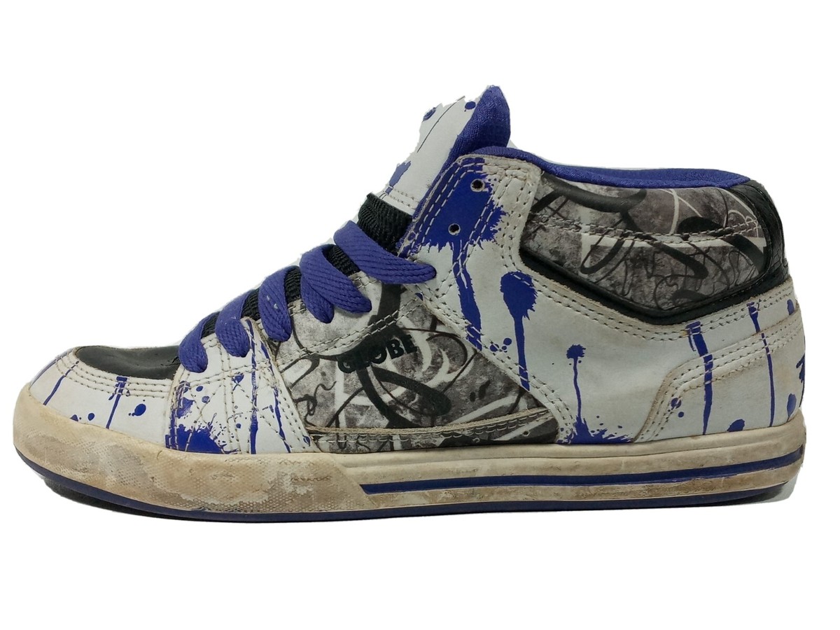RARE Globe Australia Mace Hi Skate Shoes SEKURE D WT/PRP/GRA RARE Globe Australia Mace Hi Skate Shoes SEKURE D WT/PRP/GRA