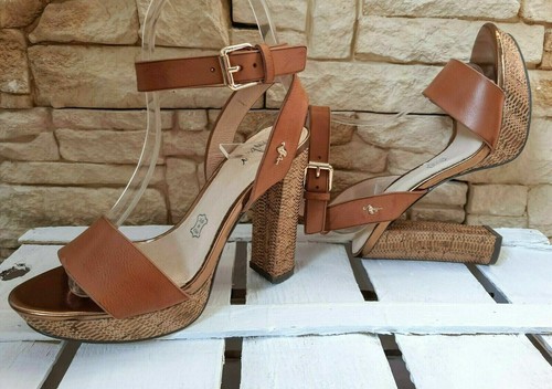 SANDALI DONNA MENBUR 22428 CUOIO TACCO ALTO E PLATEAU ESTATE 2021 SANDALO |  eBay