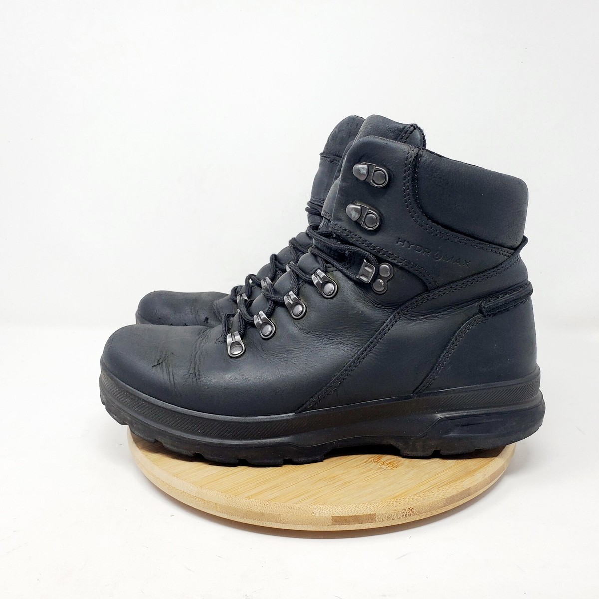 Ecco Rugged Black Leather Boots Men main image 3