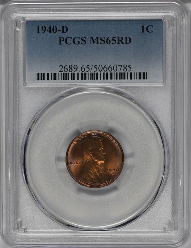 1940-D PCGS MS65RD Attractively Toned Lincoln Cent 50660785 - Picture 3 of 3