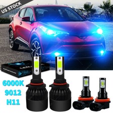 For Toyota C-HR 2018 2019 - 4pc 8000K 9012 LE...