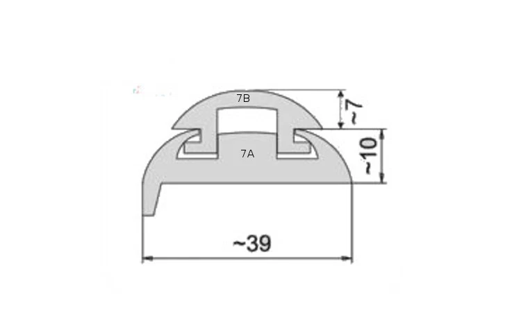 Kantenschutz Rammschutz Stoßkante Scheuerleiste PVC Rand Schutz Boot G48 Profil - Bild 2 von 4