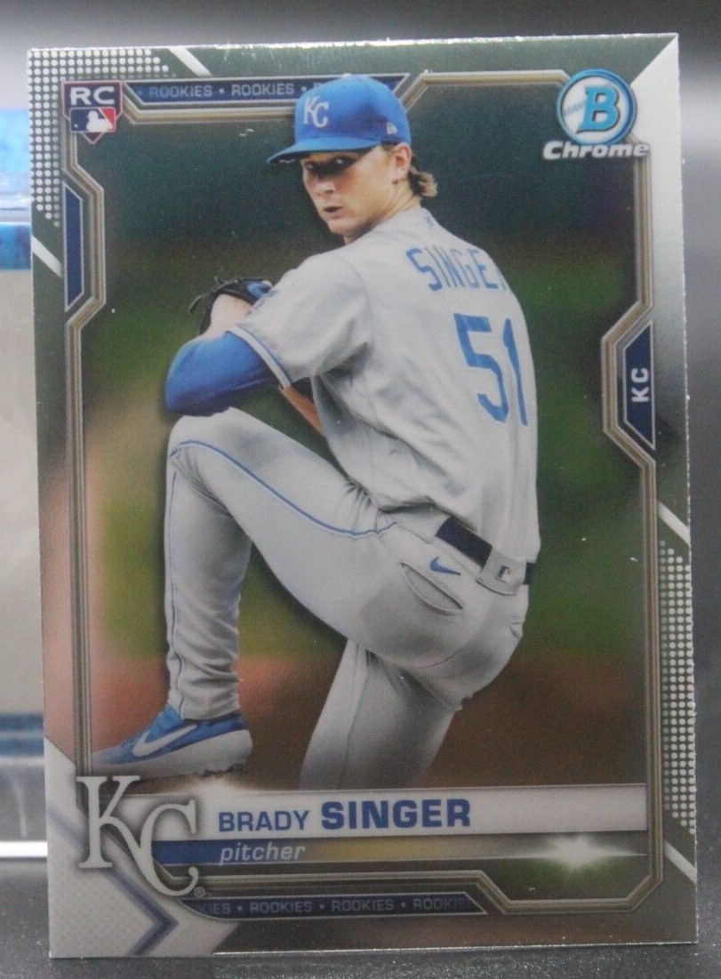 Brady Singer (Royals/RC/Florida Gators) - 2021 Bowman Chrome #43