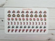 College Football Planner Stickers- Perfect For Any Planner- Erin Condren, Happy