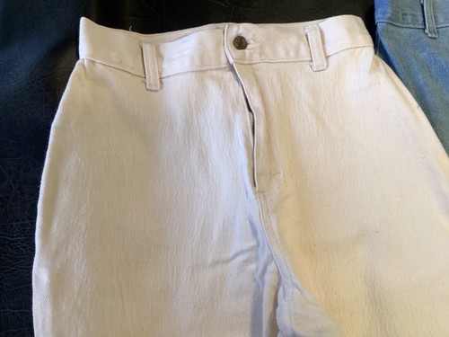 3 Stretch Jeans Lt Blue, White & Ecru High Waisted 29”Wx30”L Sz 10 Sold Separate - Picture 5 of 13