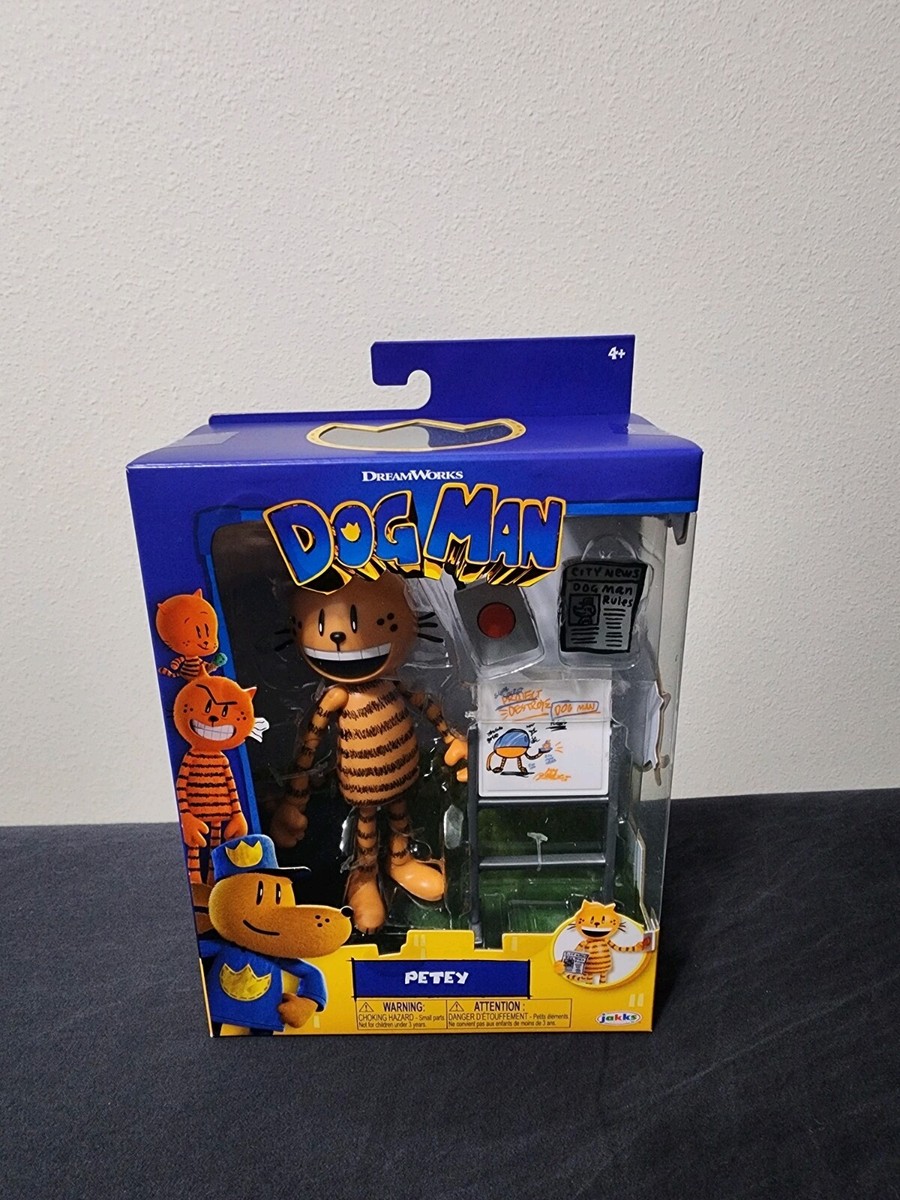 Jakks Pacific Dreamworks Petey Dog Man Movie 5 Inch Figure NEW