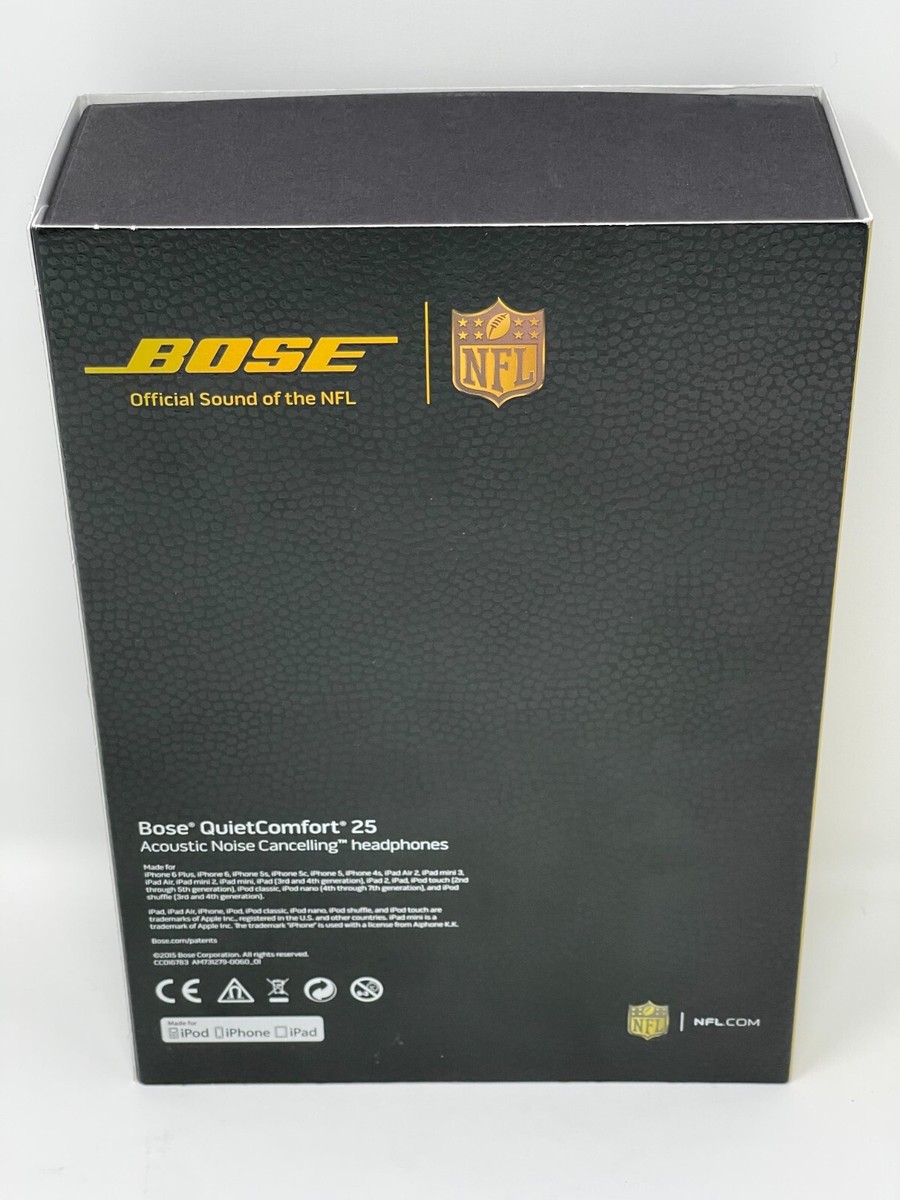 NFL Official Bose QuietComfort 25 QC25 ANC Headphones Apple
