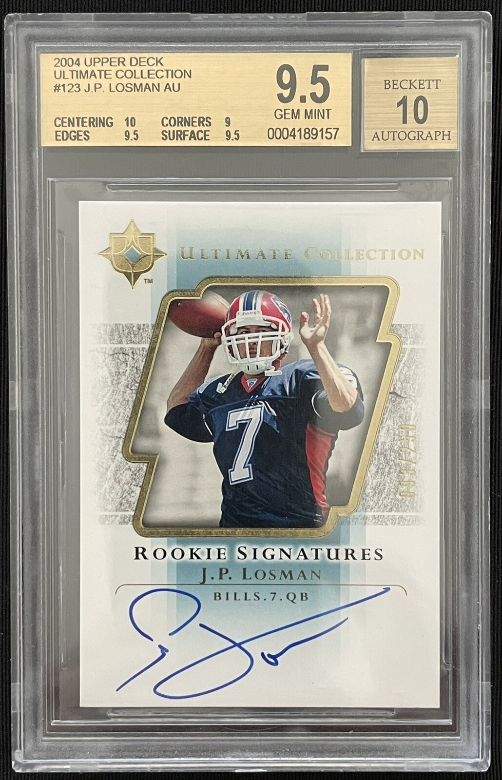 JP Losman Ultimate Collection #123 Autograph