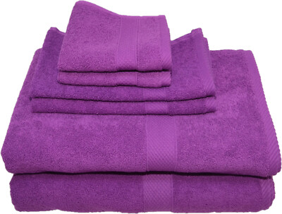 Egeria 2x Duschtuch + 2x Gästetuch + 2x Seiftuch **Sale** Frottee Lila 785 E30