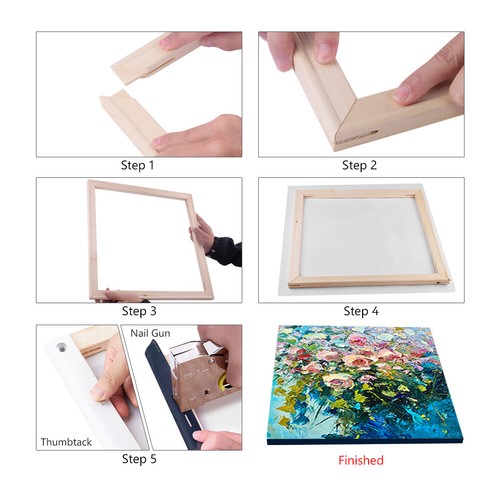 Canvas Prints Frame Stretcher Bar Oil Painting DIY Assembly Wooden Strip Kit 0B - Picture 5 of 54
