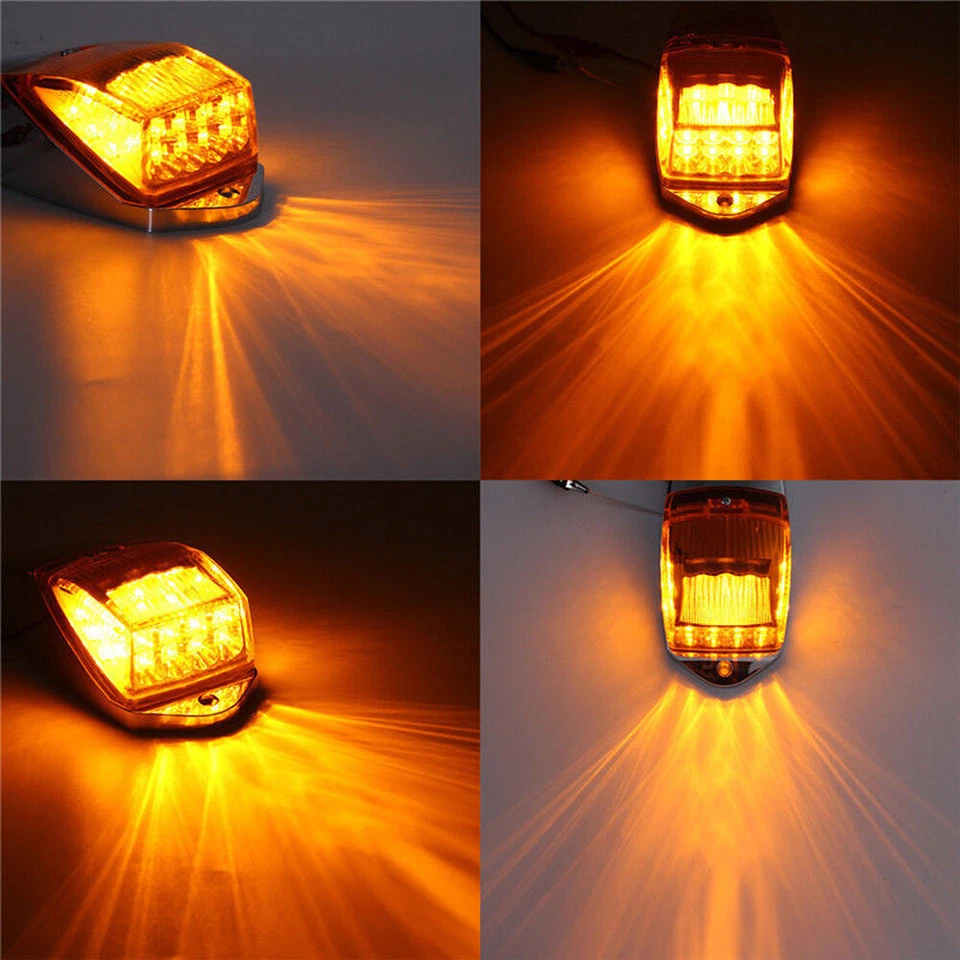 5x LED Amber Cab Roof Top Clearance Marker Running Light For Kenworth Peterbilt Foto 4 de 4