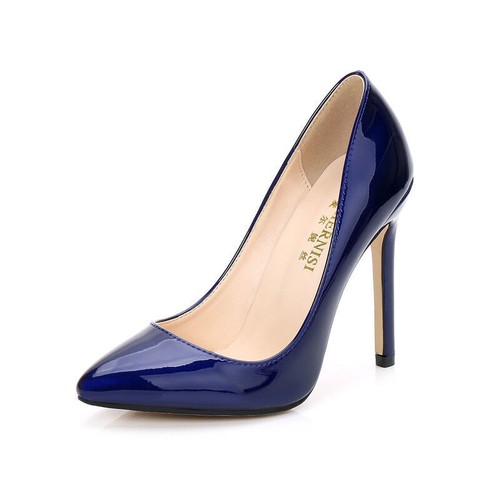 Zapatos de salón travesti de tacón alto para hombre y mujer drag queen negros patentes tacones de cuero - Imagen 12 de 16