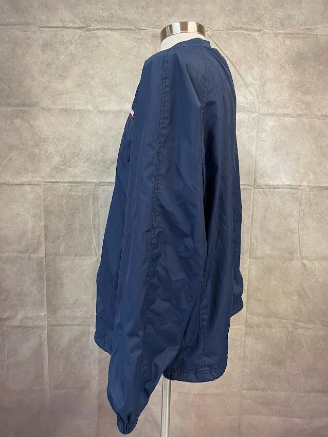 Chaqueta cortavientos suéter de golf Sport-Tek para hombre con cuello en V azul talla 2XL Foto 2 de 4