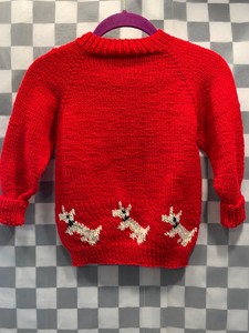 maglione rosso bambino
