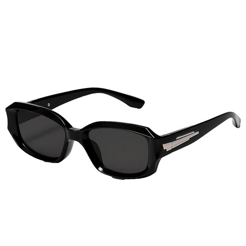 Klassische Vintage Rechteckig Sonnenbrille Retro Schmal