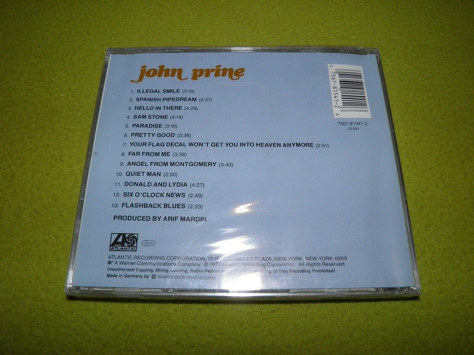 John Prine - 1st Album (1971) - Still Factory SEALED NEW MINT 1990 IMPORT CD - Image 2 of 2