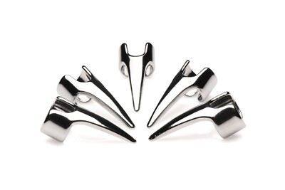 5 PC Stainless Steel Claw Rings Goth Dark Arts Vampire Witch Viking Fetish BDSM