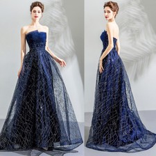 Noble Evening Formal Party Ball Gown Prom Bridesmaid Beaded Sequins DressTSJ3706