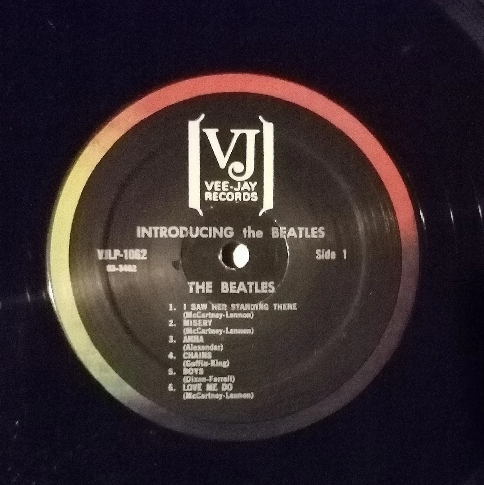 The Beatles - introducing England's No. 1 Vocal Group VJ Vinyl LP VJLP 1062 - Bild 4 von 4