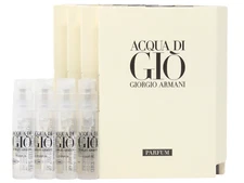 GIORGIO ARMANI ACQUA DI GIO PARFUM 1.2ml .04oz x 4 COLOGNE SPRAY SAMPLE VIALS