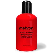 Mehron Liquid Makeup Body Paint 4.5 Fl Oz Red Professional Grade Makeup