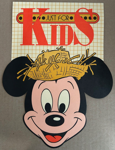 RARO & HTF - 1986 DISNEY POLYNESIAN VILLAGE - MENU BAMBINI - OTTIME CONDIZIONI