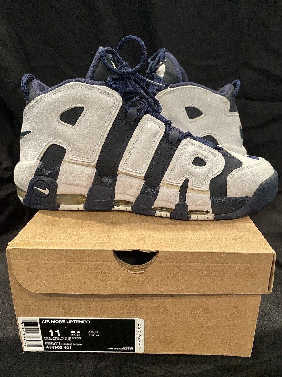 Nike More Uptempo Olympic 2012 Gold Medal Pippen Navy Blue 414962