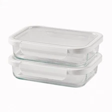 Better Homes & Gardens Rectangle Glass Food Storage Container with Tritan Lid.