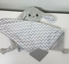Booginhead Security blanket Lovey Gray White chevron zig zag bunny rabbit