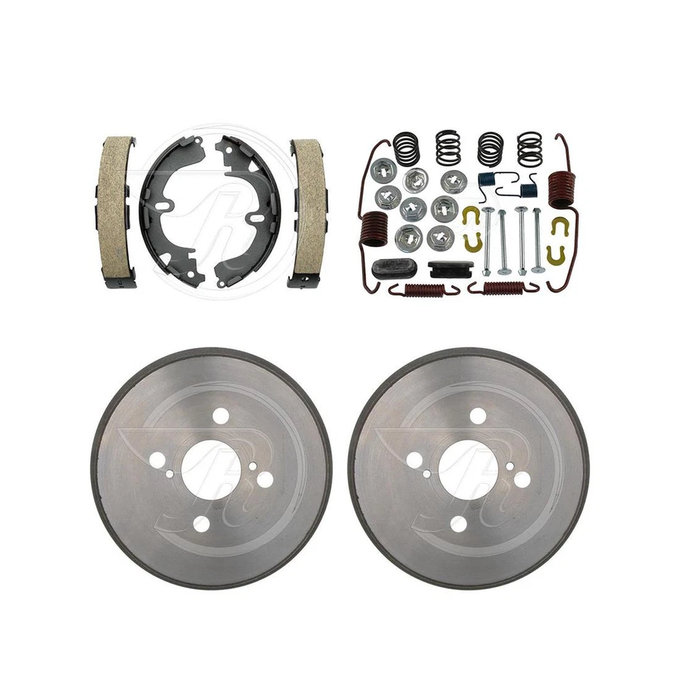 Tambores de freno traseros y zapatas de freno kit de resorte de hardware para Geo Prizm 1989-1992 tracción delantera Foto 2 de 4
