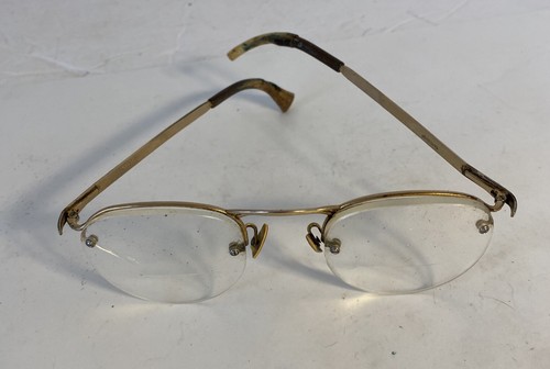 Antique Vintage Pair Signed 1/10th 12Kt GF Gold Filled Eyeglasses