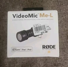 Rode VIDEOMIC ME-LCompact Microphone for Apple iPhone,iPad W/Lightning Connector