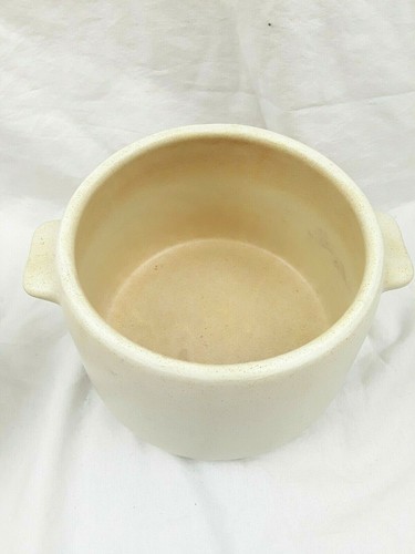 West Bend Bean Pot Buffet Patio Server Stoneware Crock 6" x 5" USA - Picture 3 of 6