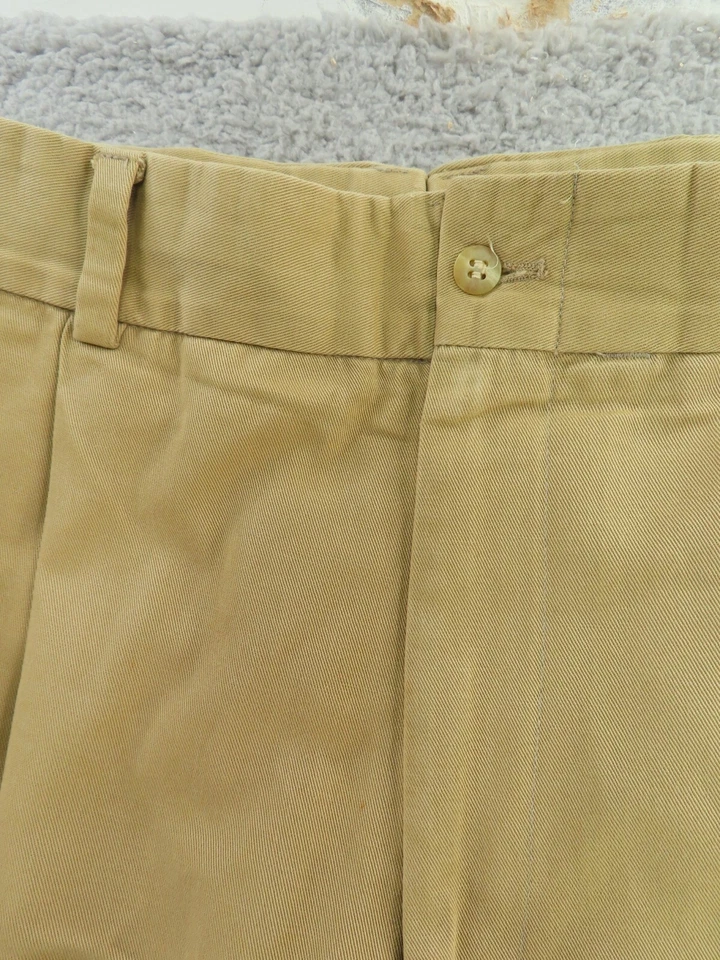 Pantalones Bills Khakis Para Hombre 36x30 Marrón Plisado Recto EE. UU. M2P ¡ALTERADO!! Foto 3 de 4