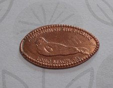 Aquarium Of The Pacific elongated penny Long Beach CA USA cent Sea Lion coin