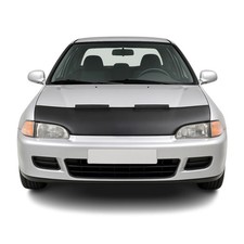 Car Bonnet Mask Hood Bra For Honda Civic 1991-1995 Black 1 Pc
