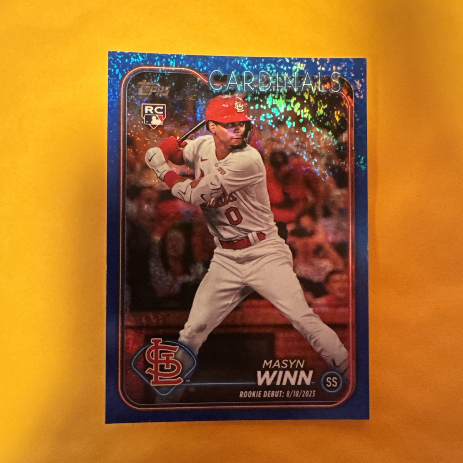 2024 Topps Update - Rookie Debut Masyn Winn #US272 Blue Holo Foilboard /999 (RC)