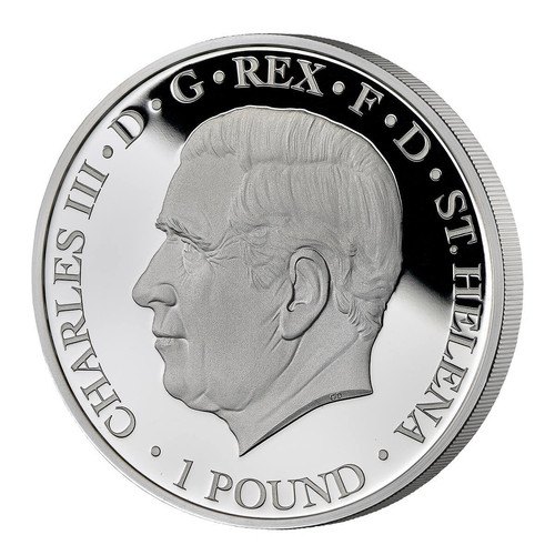Moneda de plata de prueba de 1 oz de Santa Elena moderna Una y el León 2024 - Imagen 4 de 13