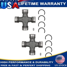 2x Premium Driveshaft Universal Joints Pair Front or Rear Moog 534G Durable