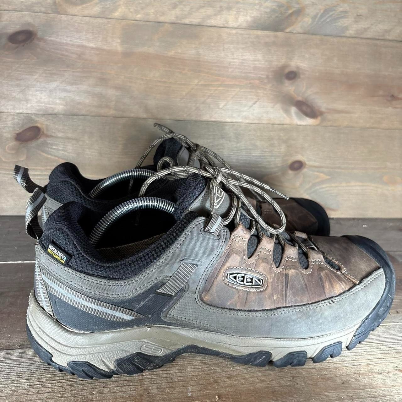 scarpe keen targhee III uomo taglia 13 pelle marrone impermeabili sneakers trekking