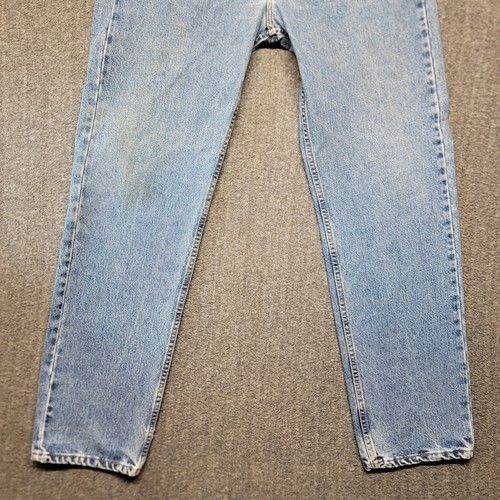 Levis 505 Jeans Mens 36x32 Regular Fit Straight Leg Made In USA Vintage Hole - Picture 2 of 17