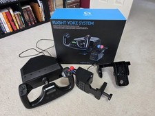 Logitech G Flight Yoke System for PC Wired Controller w/ Throttle Quadrant