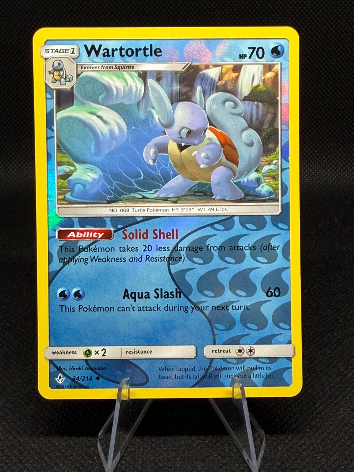 Wartortle 34/214 Unbroken Bonds Reverse Holo Pokemon Card