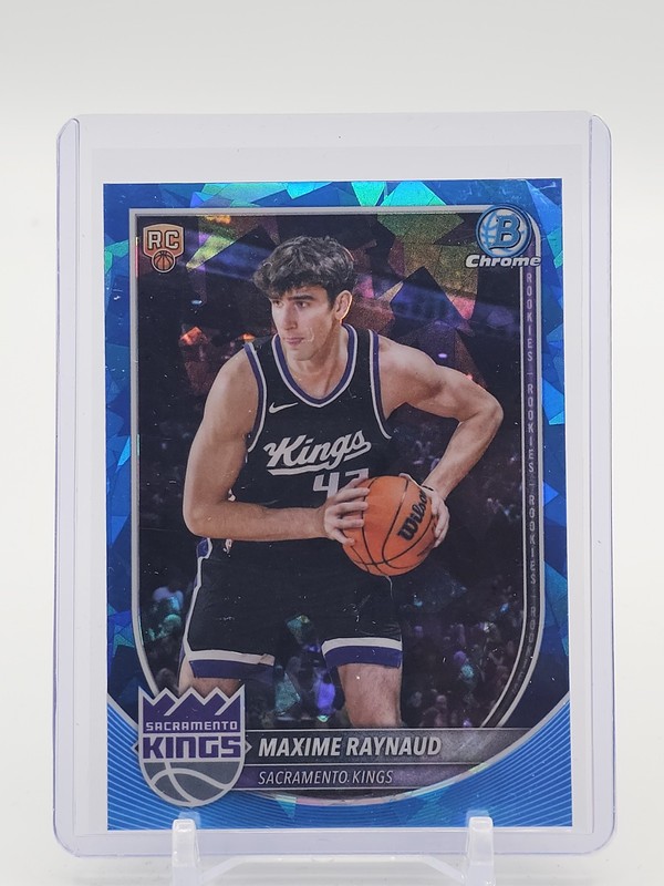 MAXIME RAYNAUD 2025-26 BOWMAN CHROME ROOKIE SAPPHIRE EDITION REFRACTOR RC Q5759