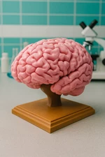 1:1 Scale Human Brain Model from MRI Scan - A+ Quality Anatomical Replica Model
