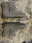 Koolaburra Ugg Girls Size 2 Gray Leopard Boots Hey Dude Slip On — photo 8